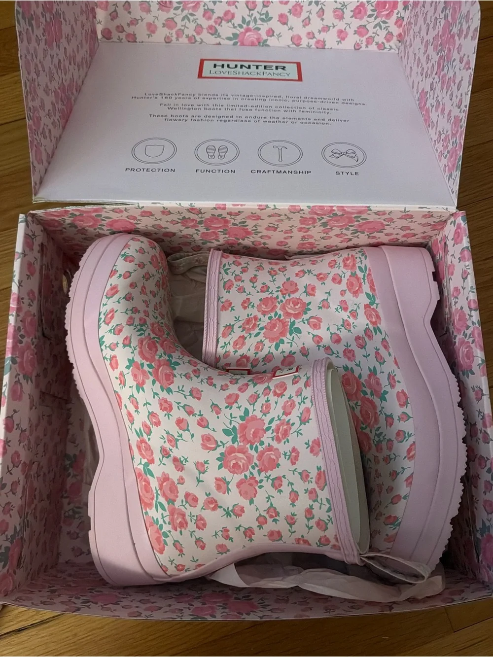Hunter X LoveShackFancy Women’s PLAY™ Short Rain Boots